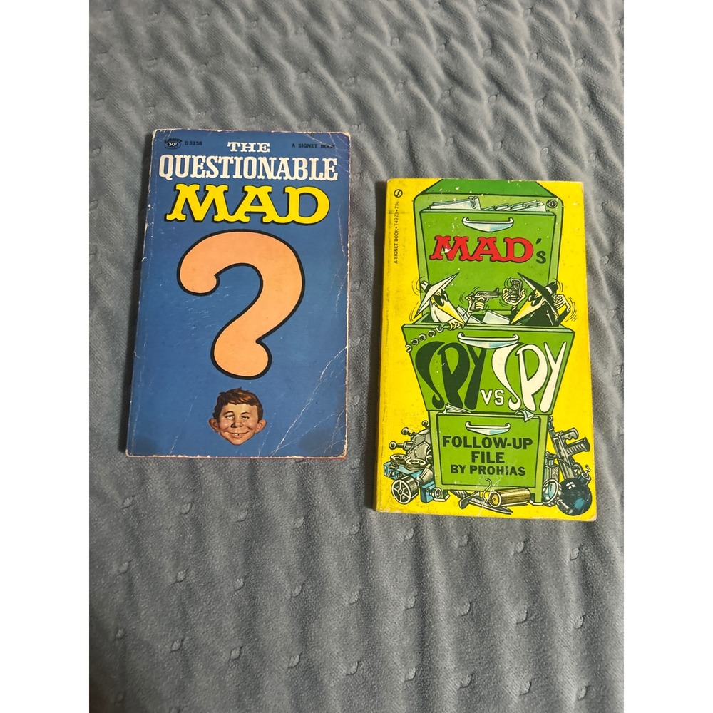 Vintage MAD‎ Magazine Lot: Questionable MAD and MAD's Spy vs Spy Signet Books